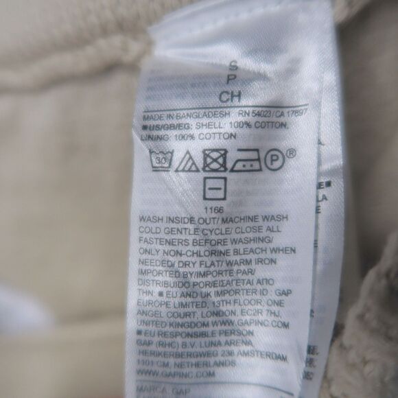 GAP NWT Striped Crochet Knit Mini Skirt Size S 100% Cotton Lined Neutral Tan - Picture 9 of 11